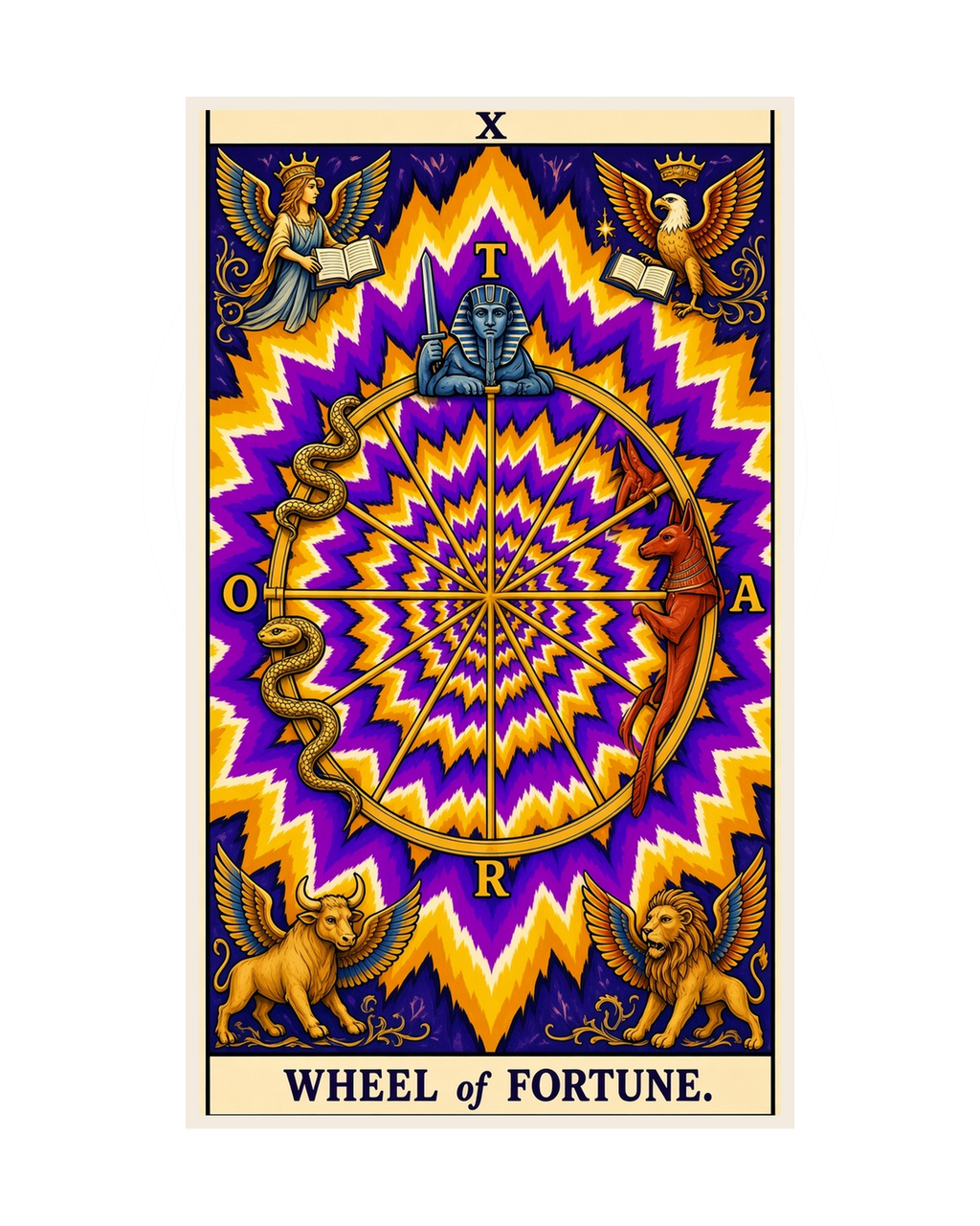 The Wheel of Fortune — print plate