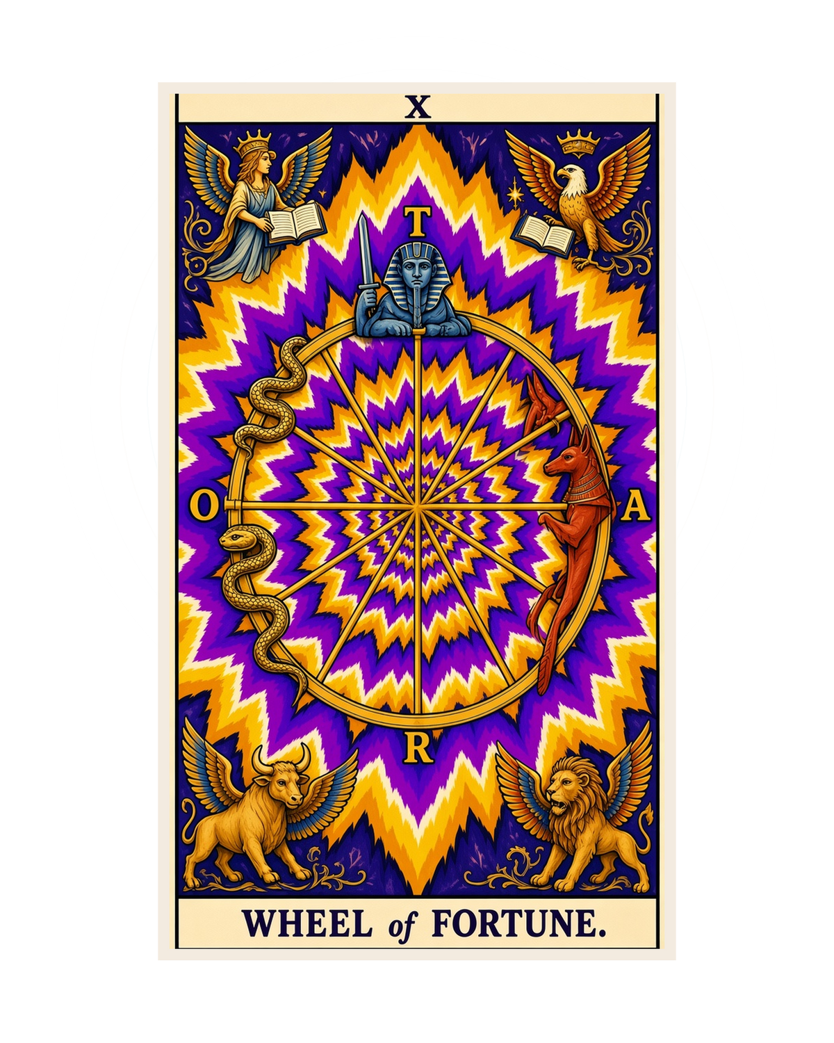 The Wheel of Fortune — print plate