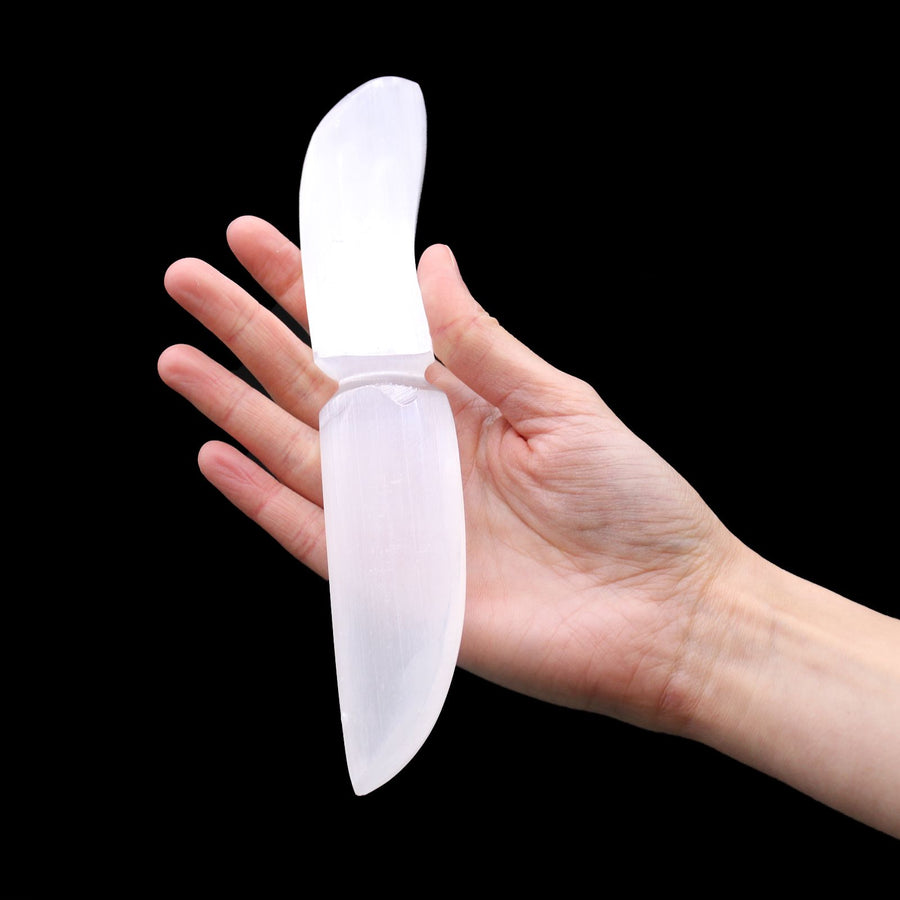 Selenite ritual knife