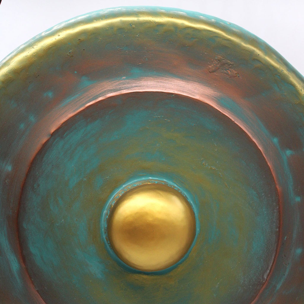 Gong in stand — 50cm, greenwash