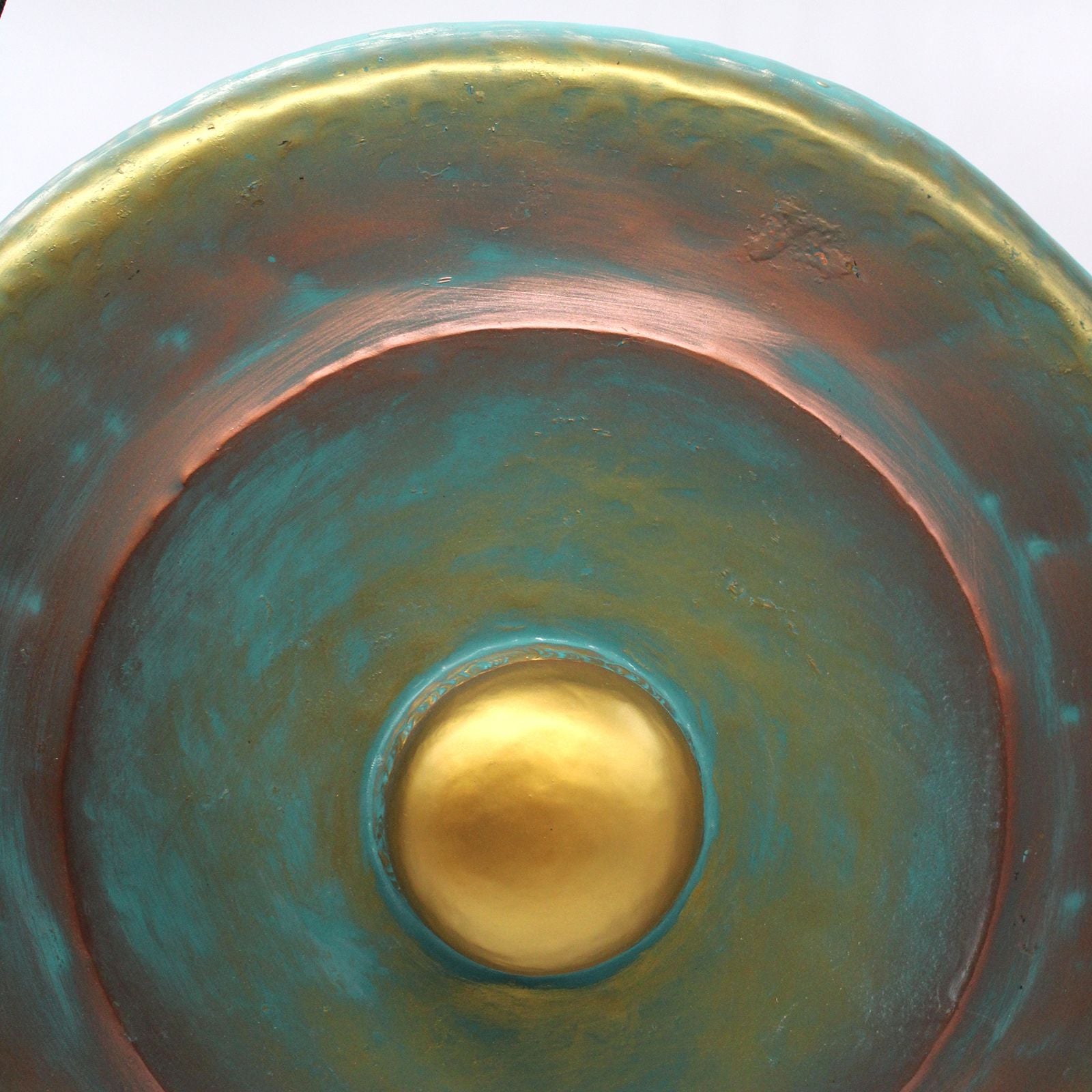 Gong in stand — 50cm, greenwash
