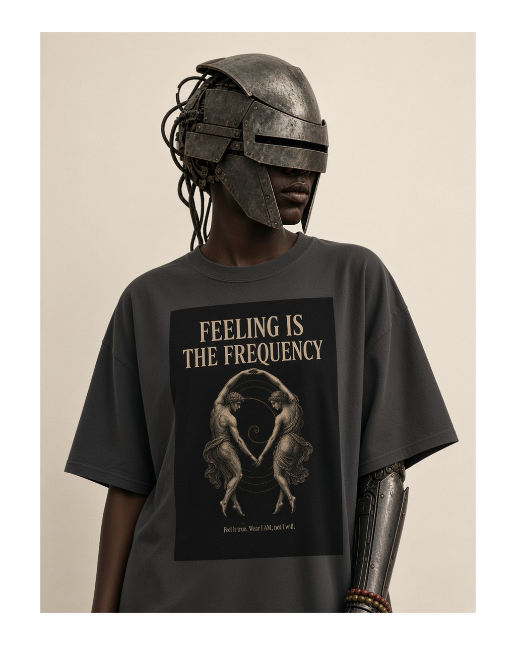Feeling is the frequency — afrofuturism lookbook, Faded Black
