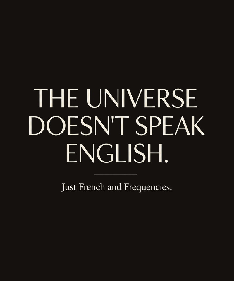 The universe doesn't speak English — the imprint